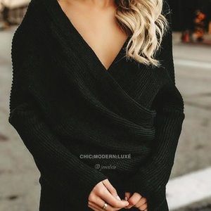 Express Crossover Oversized Sweater